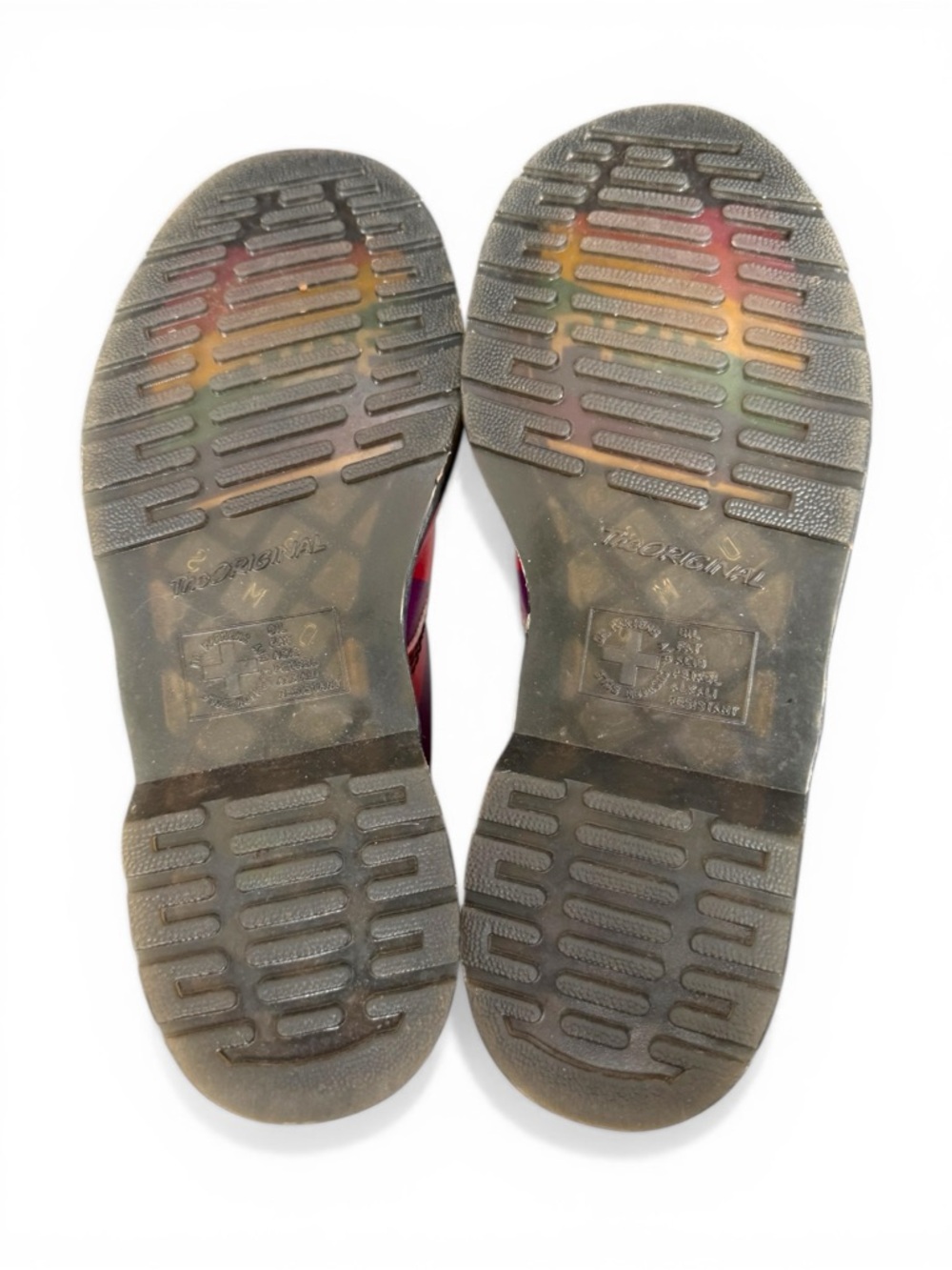 Dr. Martens Rainbow Leather Lace-Up Ankle Boots - Picture 6 of 8